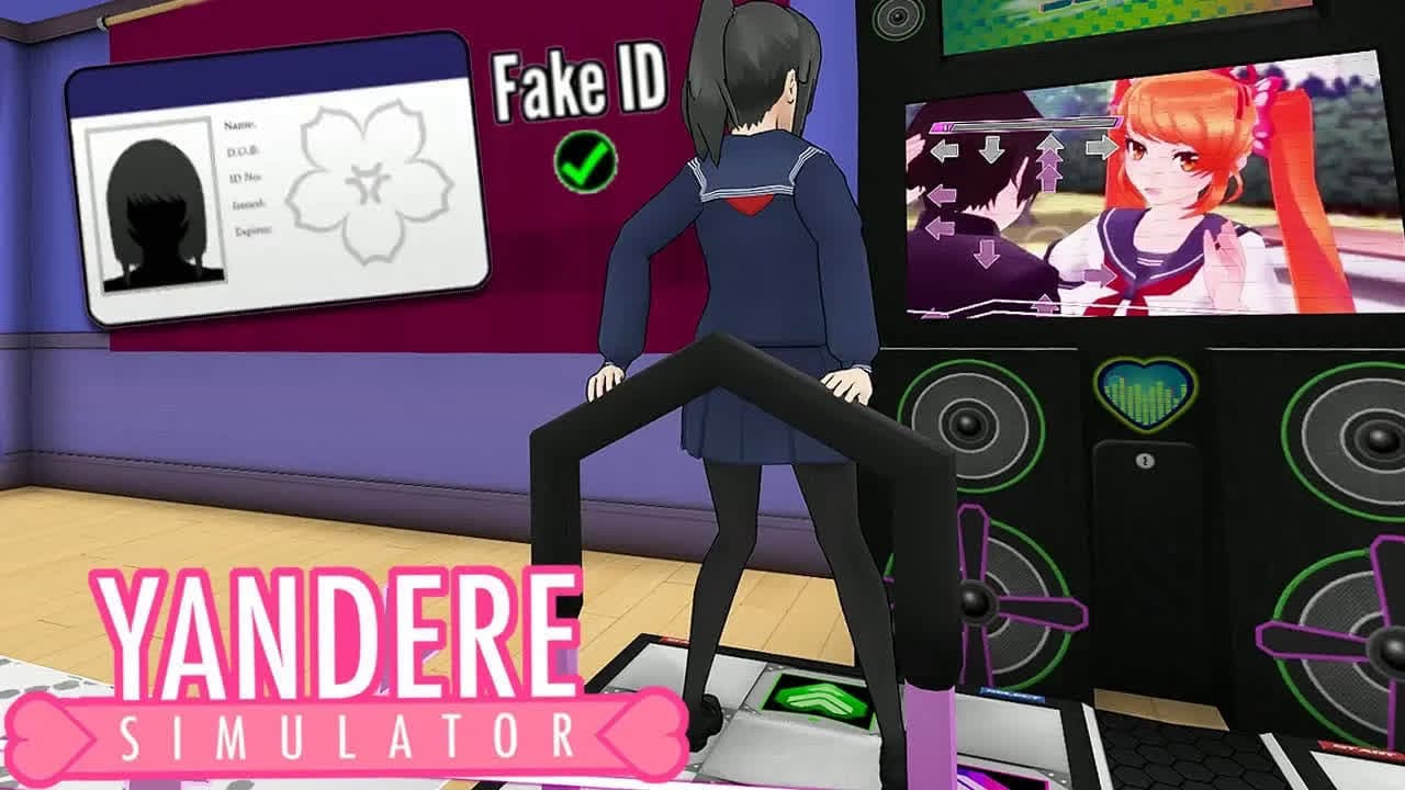 A FAKE ID FOR THE TOWN & THE GAMING CLUB DANCE MACHINE ｜ Yandere Simulator